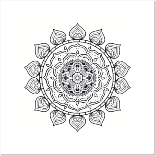 Mandala Flower Pattern Posters and Art